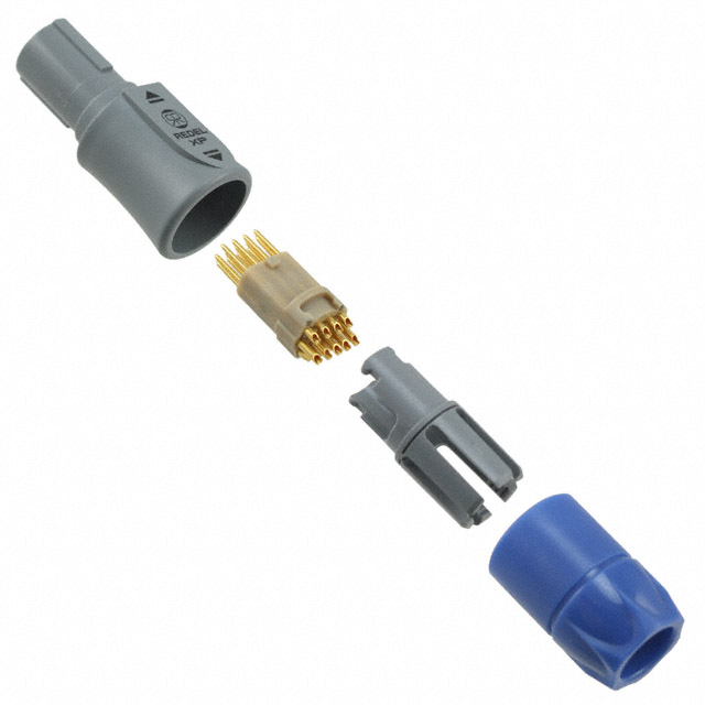 【XAN.M13.GLA.6G】CONN PLUG MALE 13P GOLD SLDR CUP